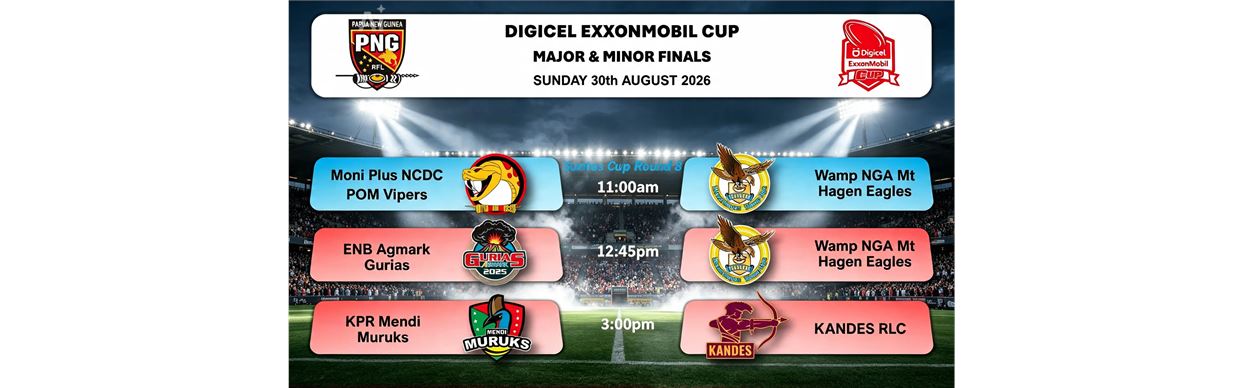 Digicel ExxonMobil Cup -  Major and Minor Finals